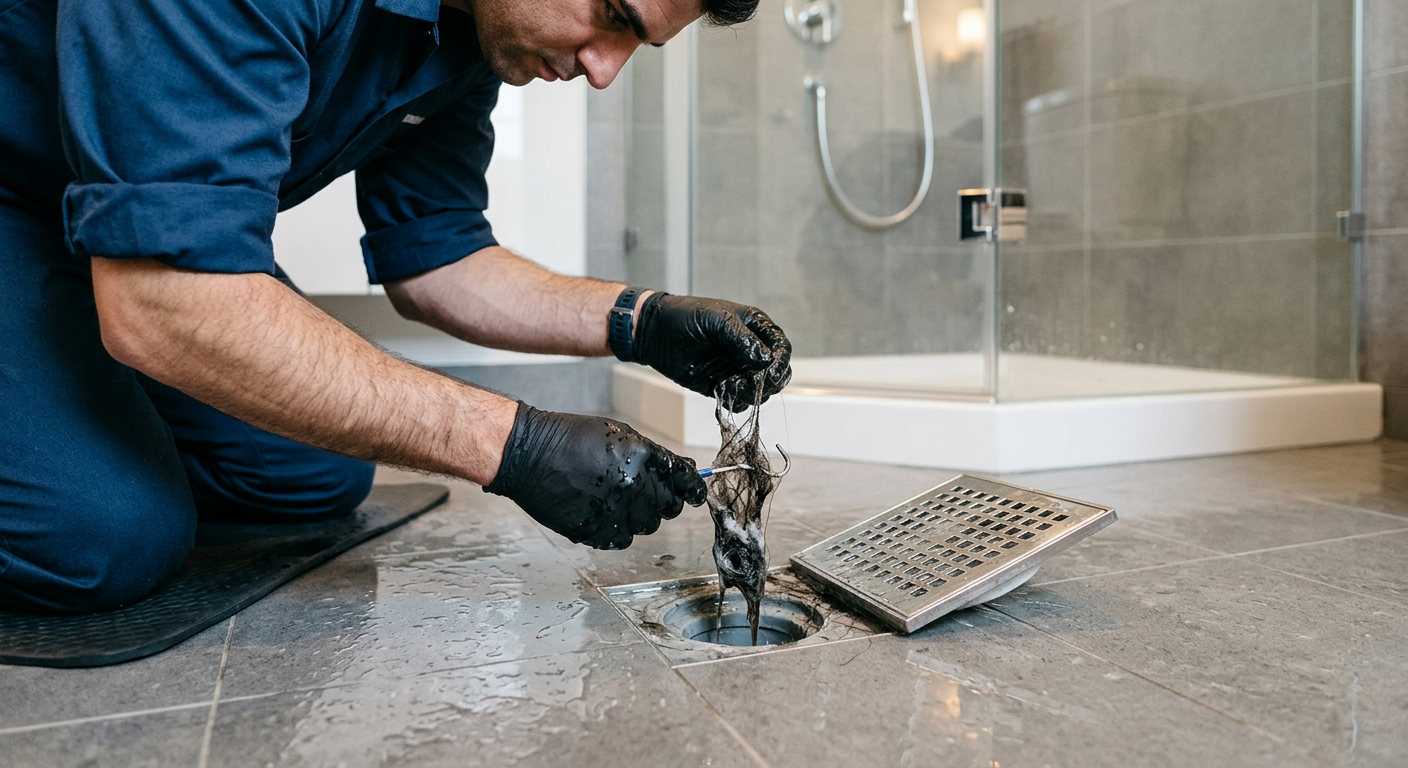 Débouchage de douche bouchée par un plombier à Maisons-Laffitte