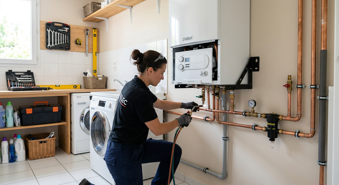 Remplacement de chaudière à condensation par un chauffagiste à Maisons-Laffitte