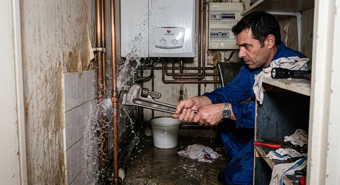 Réparation urgente fuite d'eau sur tuyauterie cuivre à Maisons-Laffitte