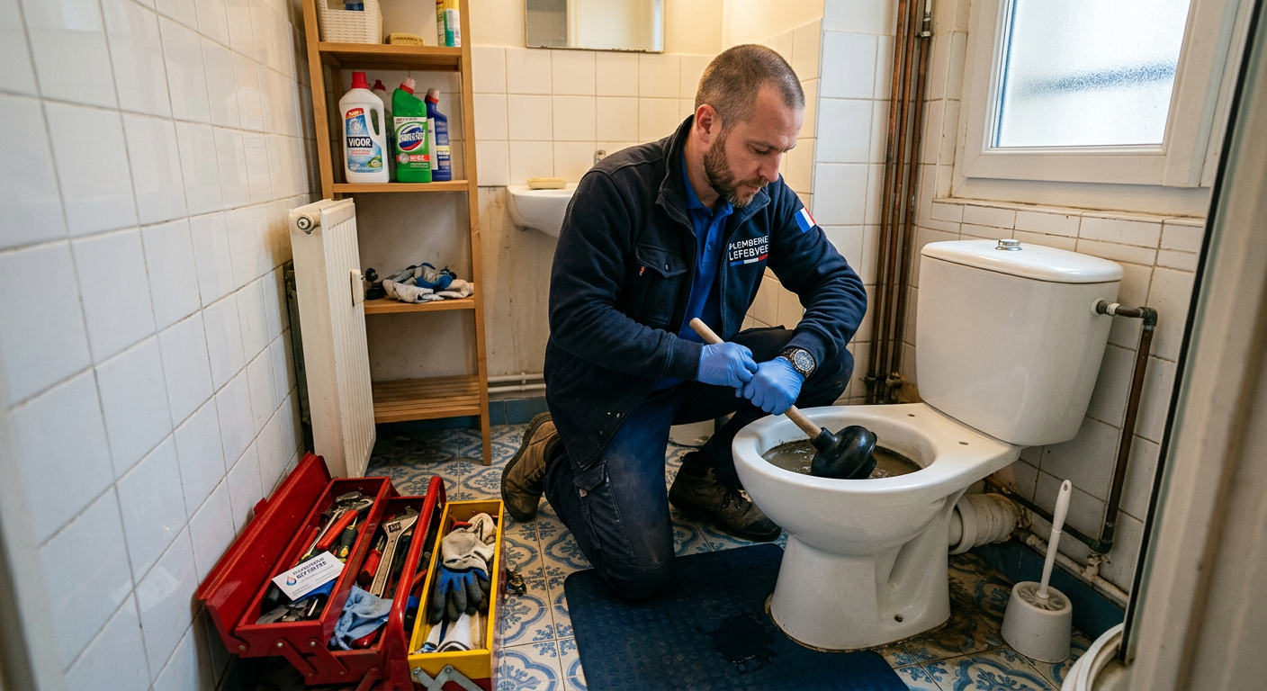 Débouchage WC en urgence par un plombier à Maisons-Laffitte